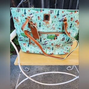 Dooney & Bourke Mint Green Animal Print Tote